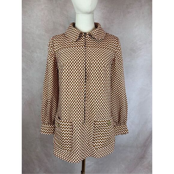 Vintage 1970s Mod Polyester Jacket MCM - Picture 1 of 5